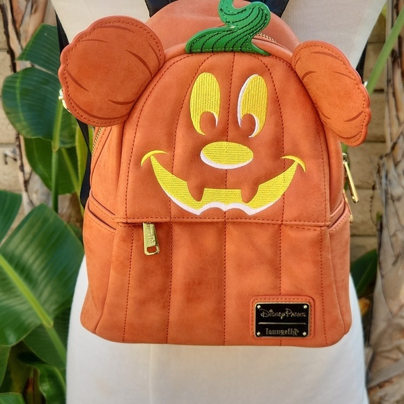 Loungefly Handbags - Loungefly Disney Halloween Pumpkin Mickey Backpack